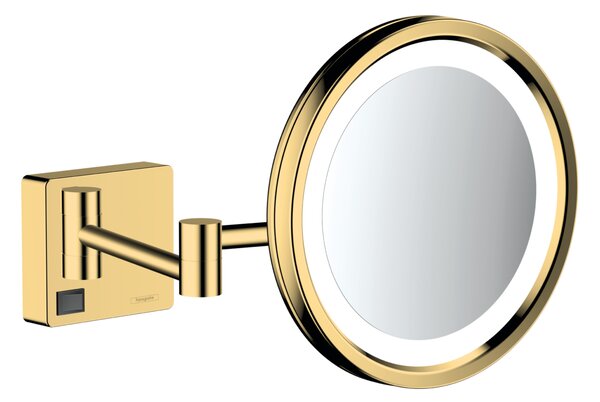 Hansgrohe AddStoris - Kosmetické zrcadlo s LED osvětlením, leštěný vzhled zlata 41790990