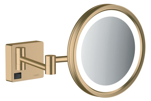 Hansgrohe AddStoris Kosmetické zrcadlo s LED osvětlením, kartáčovaný bronz 41790140