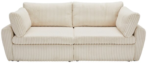 ROZKLÁDACÍ POHOVKA, textil, krémová Carryhome - Rozkládací sedačky
