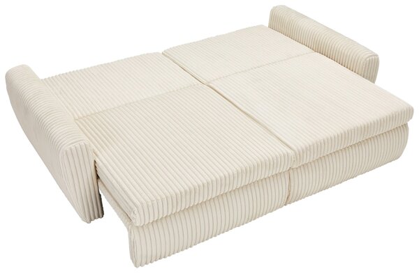ROZKLÁDACÍ POHOVKA, textil, krémová Carryhome - Rozkládací sedačky