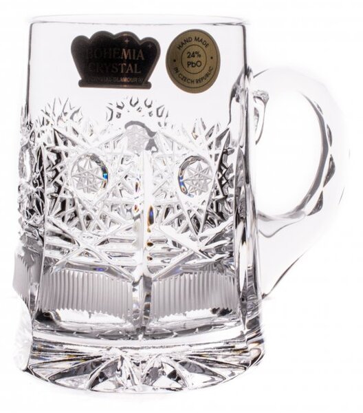 Broušená sklenice na pivo - miniatura, 70ml, Royal Crystal