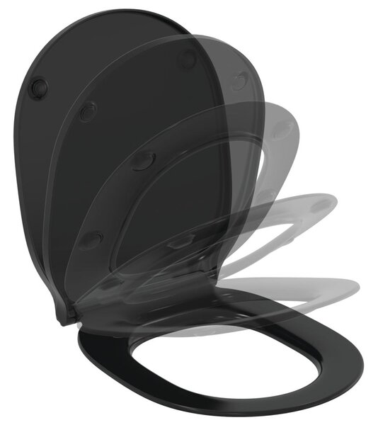 Ideal Standard Connect Air - Sedátko wrapover, softclose, Hedvábná černá E0368V3