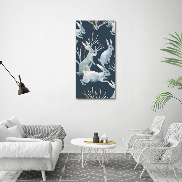 Vertikální Moderní obraz canvas na rámu Králíci ocv-121202554