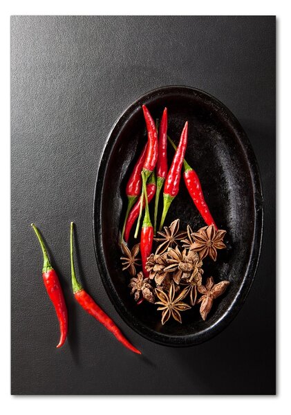 Vertikální Foto obraz skleněný svislý Chilli papričky osv-121359221