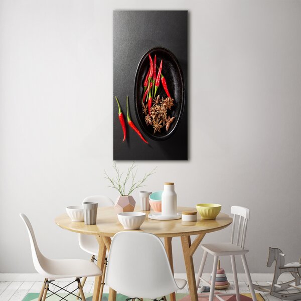 Vertikální Foto obraz skleněný svislý Chilli papričky osv-121359221