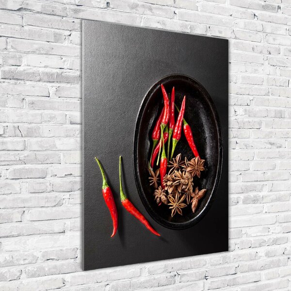 Vertikální Foto obraz skleněný svislý Chilli papričky osv-121359221