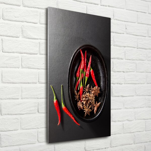 Vertikální Foto obraz skleněný svislý Chilli papričky osv-121359221