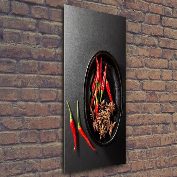Vertikální Foto obraz skleněný svislý Chilli papričky osv-121359221