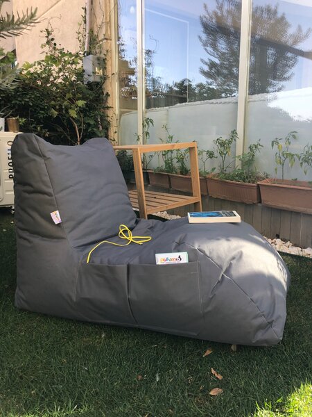 ASIR Sedací vak DAYBED šedý