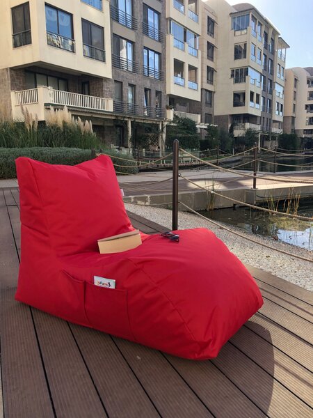 ASIR Sedací vak DAYBED červený