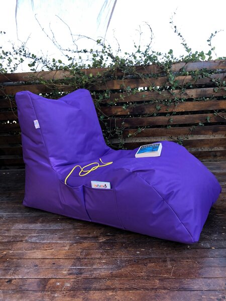 ASIR Sedací vak DAYBED fialový