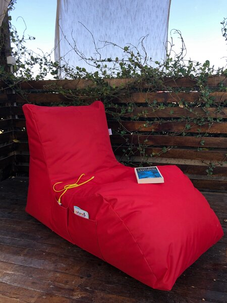 ASIR Sedací vak DAYBED červený
