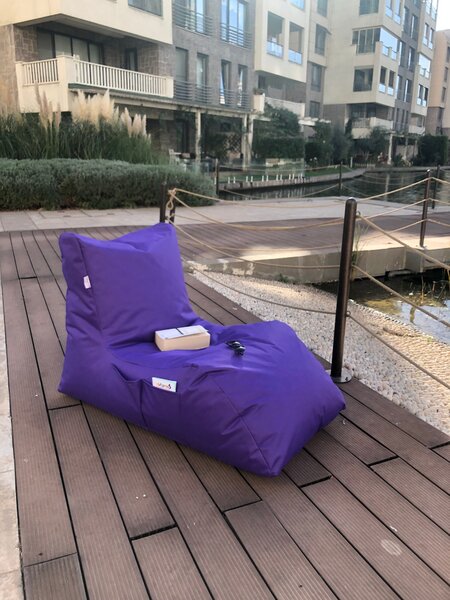 ASIR Sedací vak DAYBED fialový