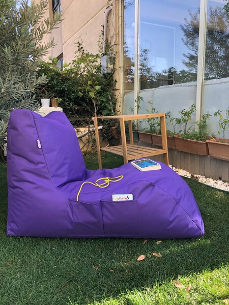 ASIR Sedací vak DAYBED fialový