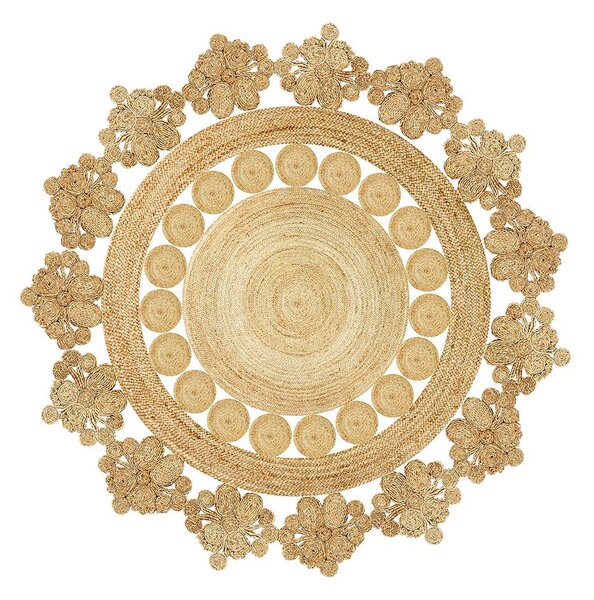 ASIR Kulatý koberec (130 cm) HMNT956 zaplétané ornamenty