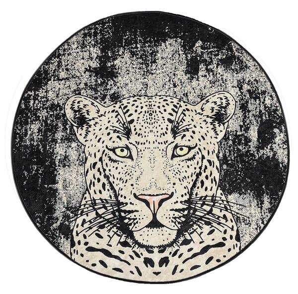 ASIR Kulatý koberec (140 cm) TIGER leopard