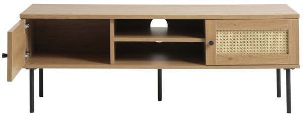 Unique Furniture TV stolek Pensacola 120 x 40 cm s dubovým dekorem