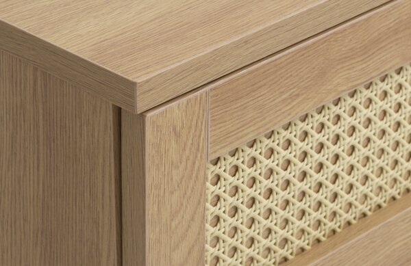 Unique Furniture TV stolek Pensacola 120 x 40 cm s dubovým dekorem