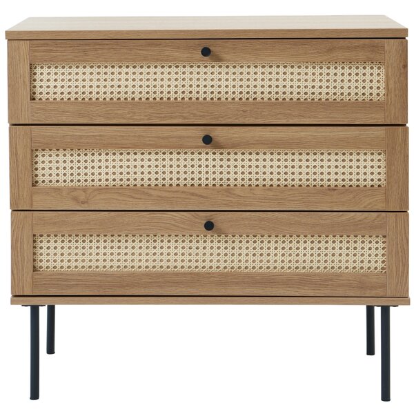 Unique Furniture Komoda Pensacola 80 x 40 cm s dubovým dekorem