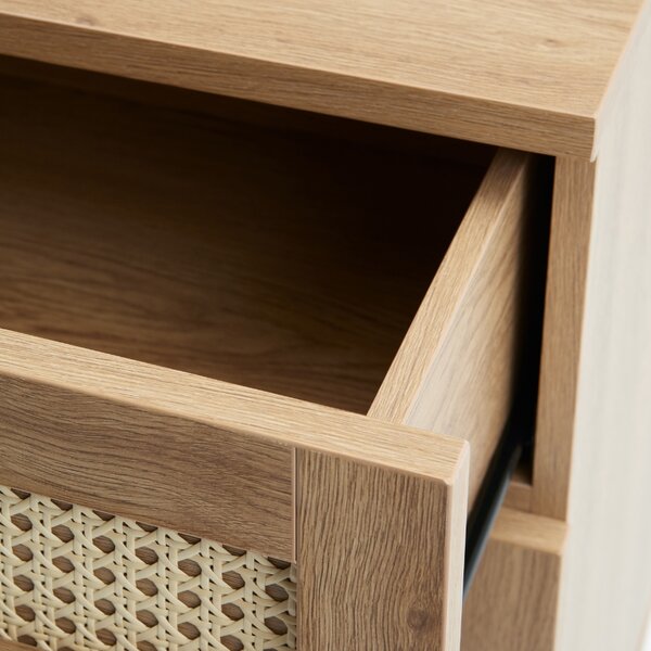 Unique Furniture Komoda Pensacola 80 x 40 cm s dubovým dekorem
