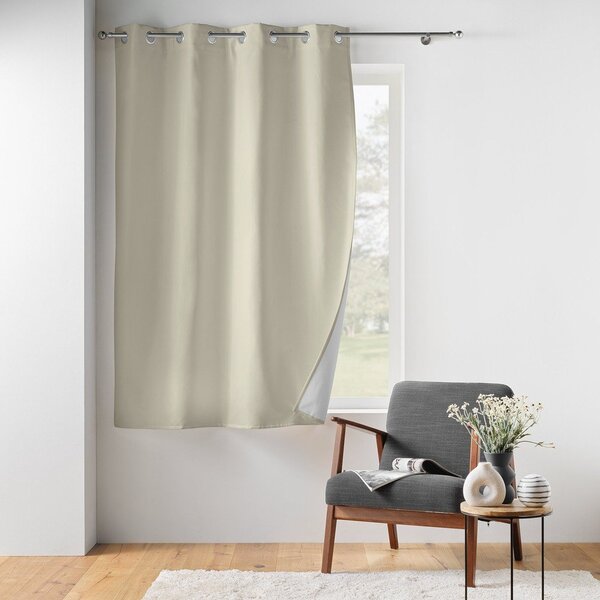 Béžový termo/dimout závěs z mikrovlákna 135x180 cm Micropolar – douceur d'intérieur