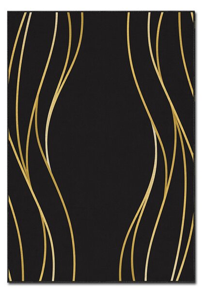 ASIR Koberec (160 x 230) ASR CRPT-70 černý se zlatými vlnami