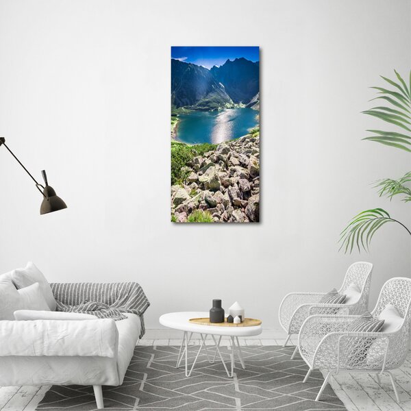 Vertikální Foto obraz na plátně Černé jezero Tatry ocv-127509941