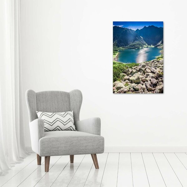 Vertikální Foto obraz na plátně Černé jezero Tatry ocv-127509941