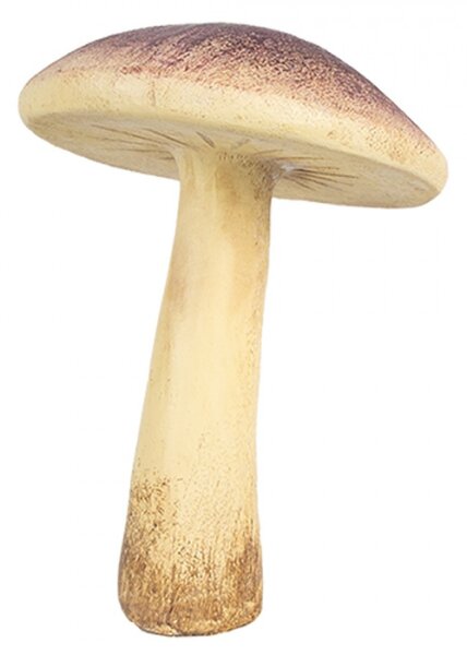 Plastová dekorace houba béžovo-fialové barvy – 9x12 cm