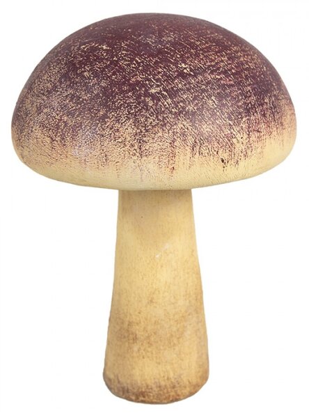Plastová dekorace houba s fialovým širokým kloboukem – 11x16 cm