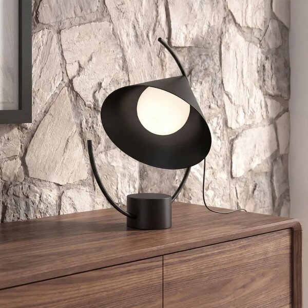 -25 % Dny MOMENTI– Angel Cerdá Černá kovová stolní lampa No. 8117