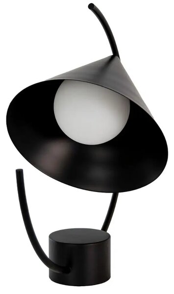 -25 % Dny MOMENTI– Angel Cerdá Černá kovová stolní lampa No. 8117
