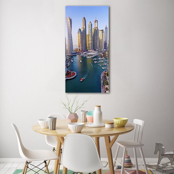 Vertikální Foto obraz sklo tvrzené Zátoka Dubaj osv-128392150