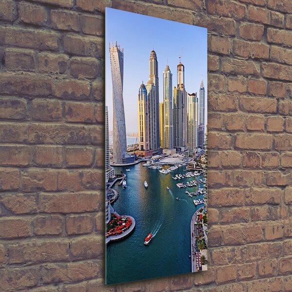 Vertikální Foto obraz sklo tvrzené Zátoka Dubaj osv-128392150