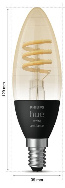 Hue WA Filament žárovka LED E14 B39 4,6W 350lm 2200-4500K IP20