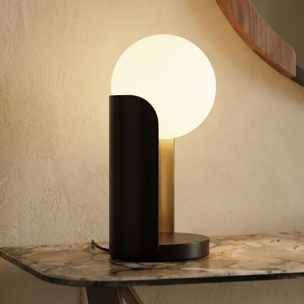 -25 % Dny MOMENTI– Černá kovová stolní lampa Angel Cerdá No. 8091