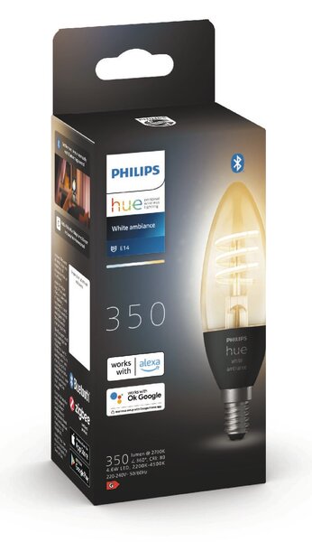 Hue WA Filament žárovka LED E14 B39 4,6W 350lm 2200-4500K IP20