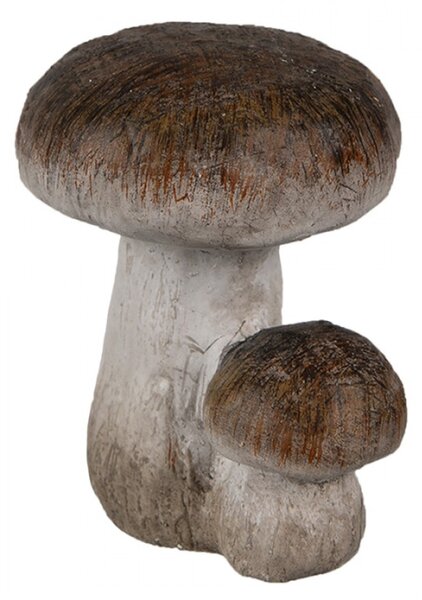 Keramická dekorace dvou hříbků se širokou nohou – 6x5x7 cm