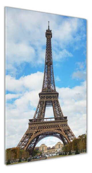Vertikální Fotoobraz na skle Eiffelová věž Paříž osv-133120820