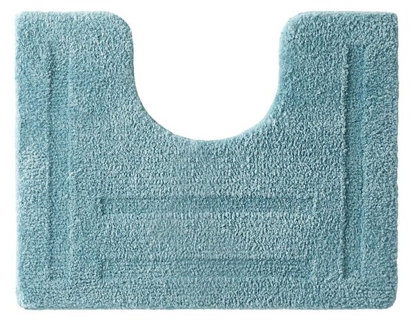 Hebká koupelnová předložka z mikrovlákna s extra vysokou gramáží blankytná WC 50x40 cm