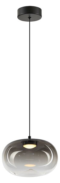 Závěsné svítidlo Vaso, 1x grafitové skleněné stínítko, (fi 18cm), b