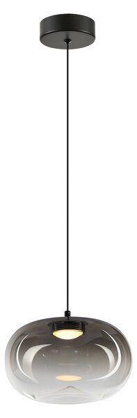 Závěsné svítidlo Vaso, 1x grafitové skleněné stínítko, (fi 18cm), b