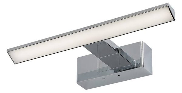 Koupelnové nástěnné LED svítidlo LORIC chrom, šířka 30 cm