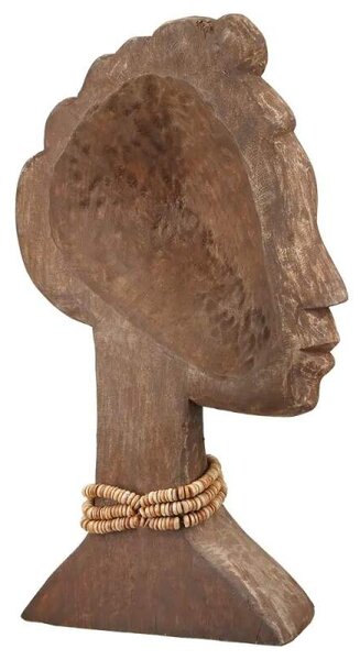 Dřevěná socha Africká dáma dřevo mango 49 cm VÝPRODEJ