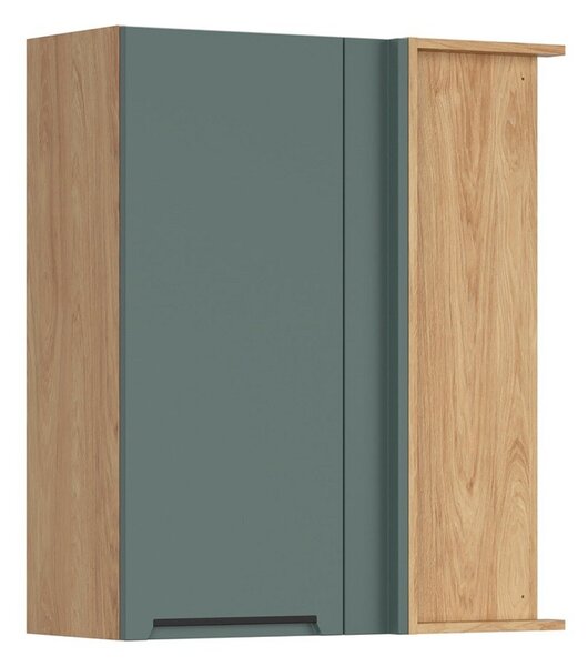 Family Line Skříňka Iris GNW-80/95/35, P/B, Dub hikora/Boho green matt