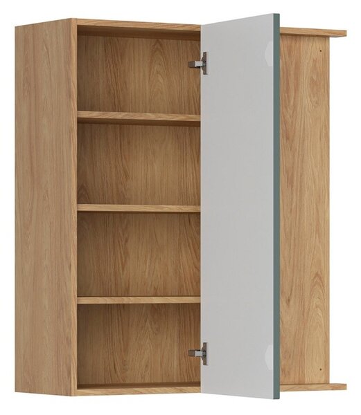 Family Line Skříňka Iris GNW-80/95/35, P/B, Dub hikora/Boho green matt