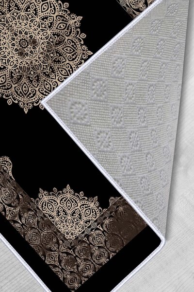 ASIR Koberec (80 x 120) HMNT621 černý s ornamenty