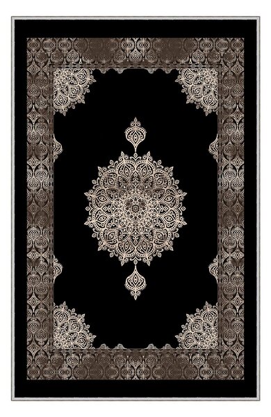 ASIR Koberec (80 x 120) HMNT621 černý s ornamenty