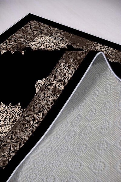 ASIR Koberec (80 x 120) HMNT621 černý s ornamenty