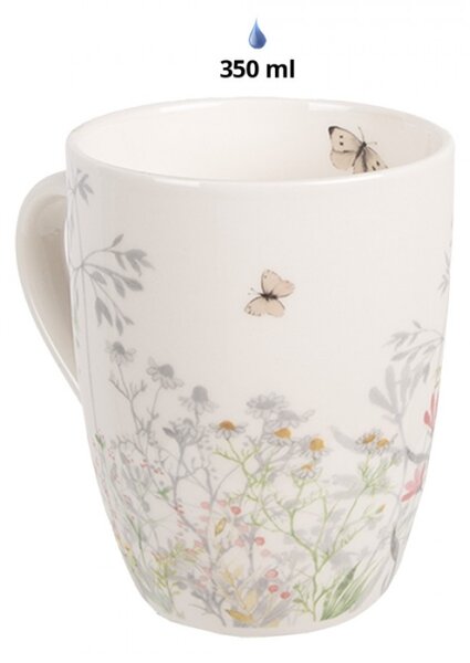 Porcelánový hrnek s motivem divoké louky Wildflower Fields – 350 ml